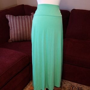 Lime green maxi skirt
